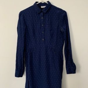 Steven Alan Button Down A-Line Long Sleeve Dress